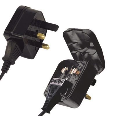 ΑΝΤΑΠΤΟΡΑΣ ΑΠΟ UK ΣΕ ΔΙΠΟΛΙΚΟ 3Α ΜΑΥΡΟΣ (147-09107)