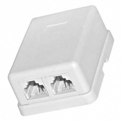 ΠΡΙΖΑ ΤΗΛΕΦΩΝΟΥ ΕΞΩΤΕΡΙΚΗ A.T. ΔΙΠΛΗ ΑΥΤΟΚΟΛΛΗΤΗ 6P4C Rj11 (147-16051)