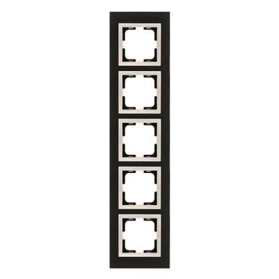 ΠΛΑΙΣΙΟ 5 ΘΕΣΕΩΝ ΜΑΥΡΟ ΓΥΑΛΙ (152-10894)