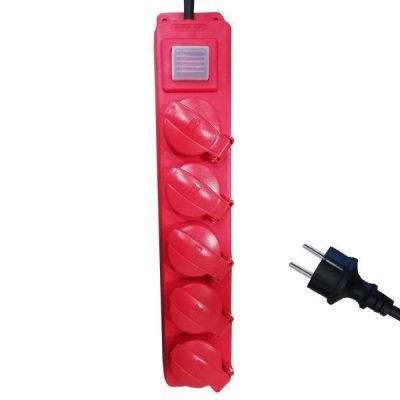 ΠΟΛΥΠΡΙΖΟ ΣΤΕΓΑΝΟ 5 ΘΕΣΕΩΝ ΣΟΥΚΟ ΜΕ ΚΑΛΩΔΙΟ ΚΑΙ ΔΙΑΚΟΠΤΗ 3X1,5mm 1,5m ΜΕ ΠΡΟΣΤΑΣΙΑ ΕΠΑΦΩΝ (147-62292)