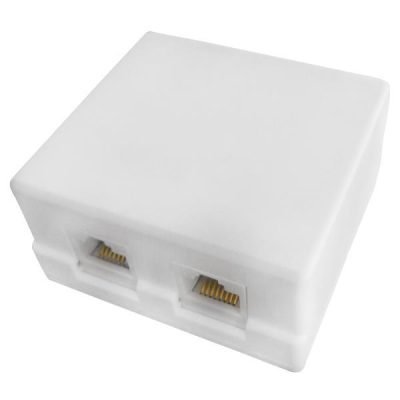 ΠΡΙΖΑ ΤΗΛΕΦΩΝΟΥ ΕΞΩΤΕΡΙΚΗ A.T. ΔΙΠΛΗ ΑΥΤΟΚΟΛΛΗΤΗ RG45 CAT-5e (147-16053)