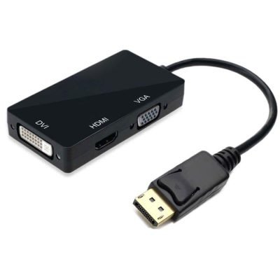 Μετατροπέας DP Αρσ. Σε HDMI/VGA/DVI Μαύρο (02.002.0020)
