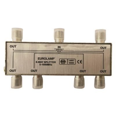 ΔΙΑΚΛΑΔΩΤΗΣ TV ΜΕΤΑΛΛΙΚΟΣ ΤΥΠΟΥ F 1/6 (147-10123)