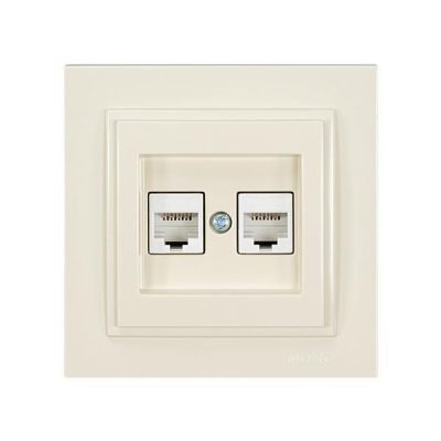 ΠΡΙΖΑ DATA CAT 6 RJ 45 ΔΙΠΛΗ ΜΠΕΖ (152-10241)