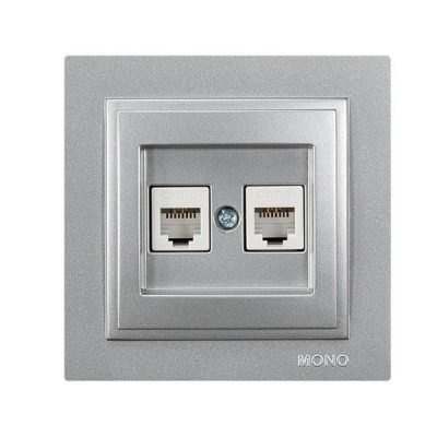 ΠΡΙΖΑ ΤΗΛΕΦΩΝΟΥ ΔΙΠΛΗ RJ 11 ΑΣΗΜΙ (152-10439)