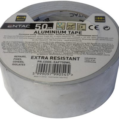 Entac Ταινία Αυτοκόλλητη Αλουμινίου 0.04x50mm 50m (15.006.0120)
