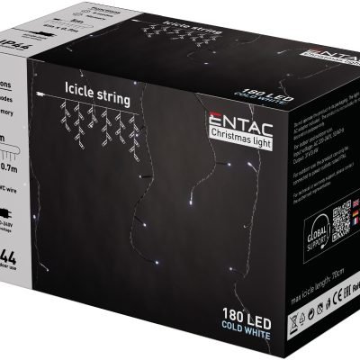 Entac Χριστουγεννιάτικα Κουρτίνα IP44 144 LED RGB 8×8 Λειτουργίες 1×1 (15.004.0018)