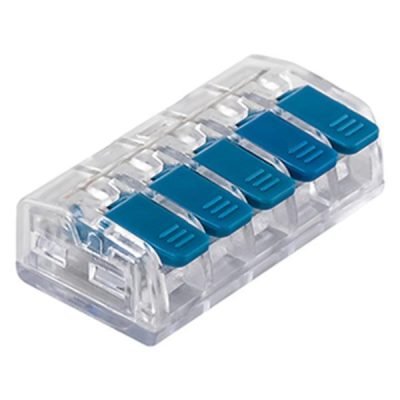 ΚΛΕΜΜΑ SL-415 5 ΘΕΣΕΩΝ ΜΕ ΥΠΟΔΟΧΗ 0,20-4mm 32Α 400V ΜΠΛΕ (147-11062)