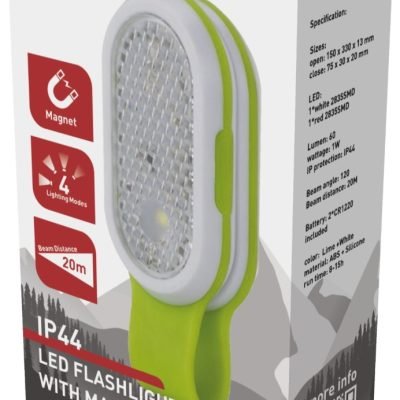 Entac Φακός με Μαγνήτη και Κλιπ, περιλ. 2*CR1220 (15.007.0280)