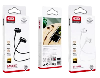 XO EP57 in-ear 3.5mm Handsfree Μαύρο (16.002.0065) - Image 10