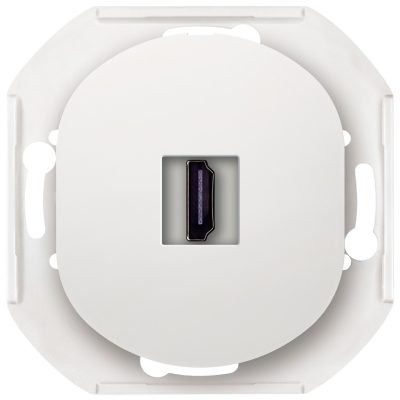 EON E6163.0 HDMI/HDMI socket Keystone without cover frame white (15.005.0168)