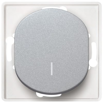 EON E625.S Single-pole switch with indication without cover frame silver (15.005.0214)