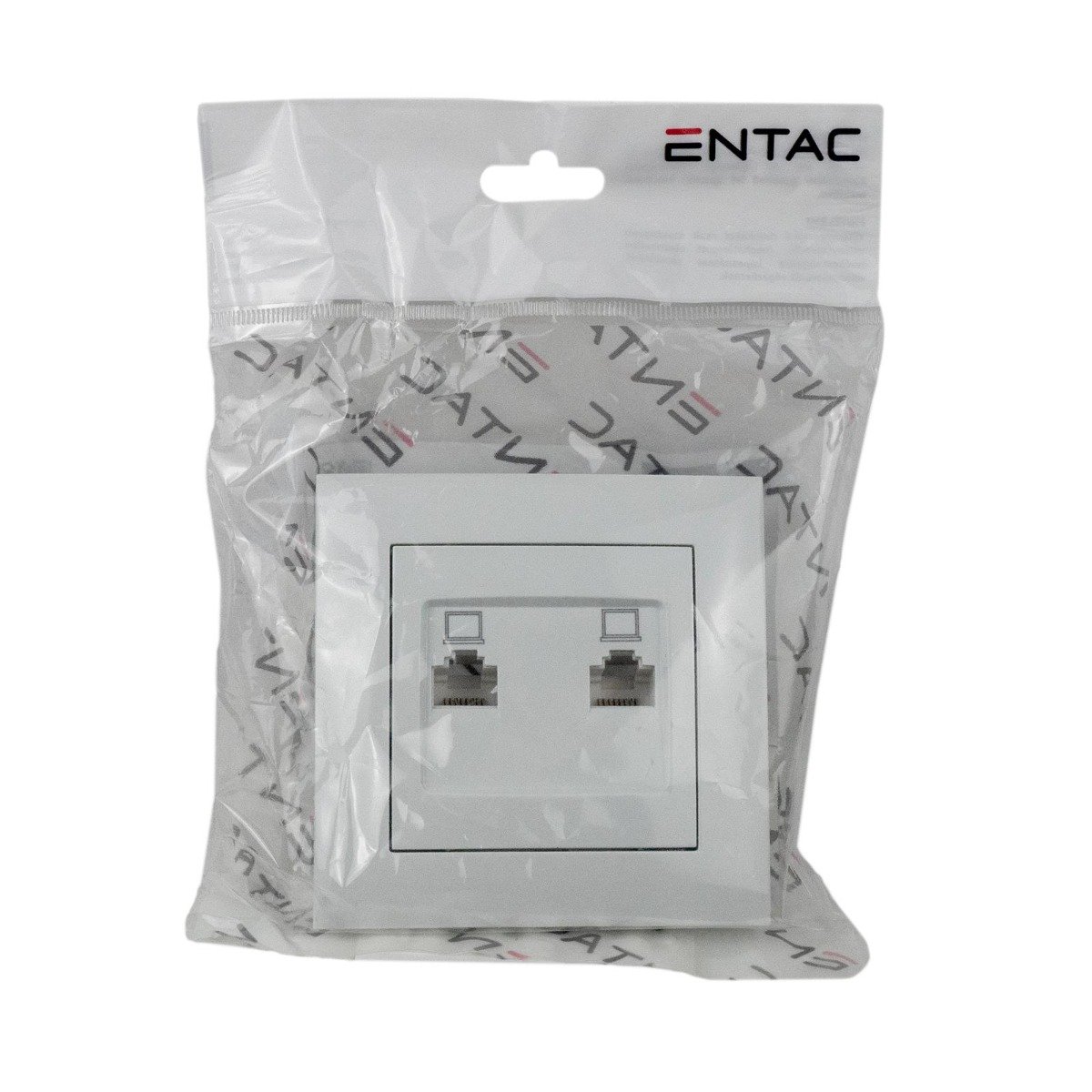 Entac Arnold Recessed wall LAN socket 2x Cat5 White (15.005.0106) - Image 3