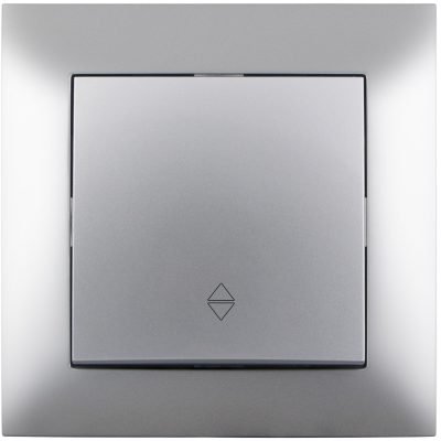 Entac 106 Arnold Recessed alternative wall switch Silver (15.005.0098)