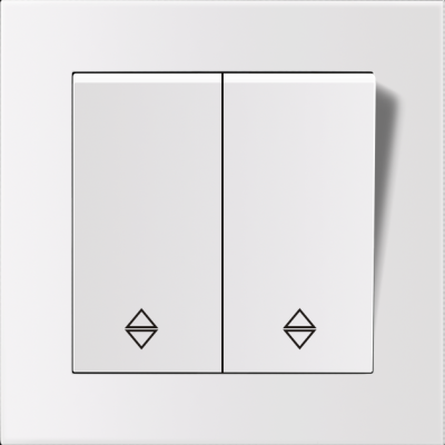 Entac 106+6 Arnold Recessed alternative switch White (15.005.0102)
