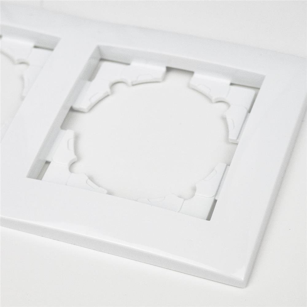 Entac Arnold Πλαίσιο Τοίχου Διακόπτη - Πρίζας 2 Θέσεων Οριζοντίως Λευκό (15.005.0275) - Image 3