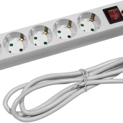 Entac Πολύπριζο Προστασίας 6 Θέσεων Με Διακόπτη 3×1.5mm 3m (15.005.0051)