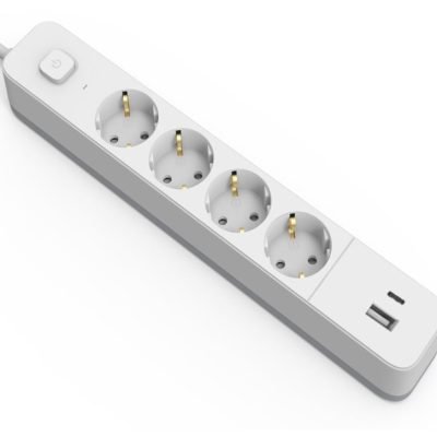 Entac Πολύπριζο 4 Θέσεων Με Διακόπτη D2 1.5m 1xUSB-A x 1xUSB-C 3G1.5 (15.005.0422)