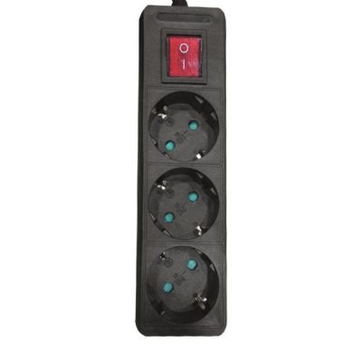 ΠΟΛΥΠΡΙΖΟ 3 ΘΕΣΕΩΝ ΜΕ ΚΑΛΩΔΙΟ ΚΑΙ ΔΙΑΚΟΠΤΗ 3X1,5mm 1,5m ΜΑΥΡΟ ΜΕ ΠΡΟΣΤΑΣΙΑ ΕΠΑΦΩΝ (147-62261)