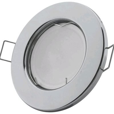 Avide GU10 Πλαίσιο Στρογγυλό Χρώμιο (15.001.0527)