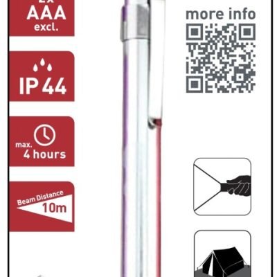 Entac Φακός Στυλός με κλιπ 1W (15.007.0041)