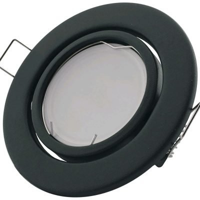 Avide GU10 Πλαίσιο Στρογγυλό Σαγρέ Ανθρακί (15.001.0530)