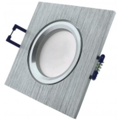 Avide GU10 Πλαίσιο Τετράγωνο Αλουμίνιο (15.001.0536)