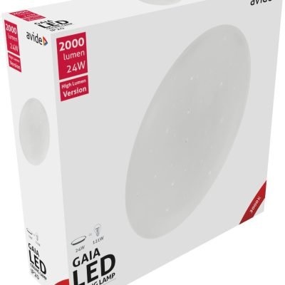 Avide LED Μοντέρνα Πλαφονιέρα Οροφής Gaia 24W 380*105.0mm Θερμό 3000K (15.001.0560)