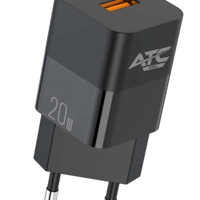 ATC-CHF5b Mini PD Fast Charger 20W Μαύρο (20.002.0006)