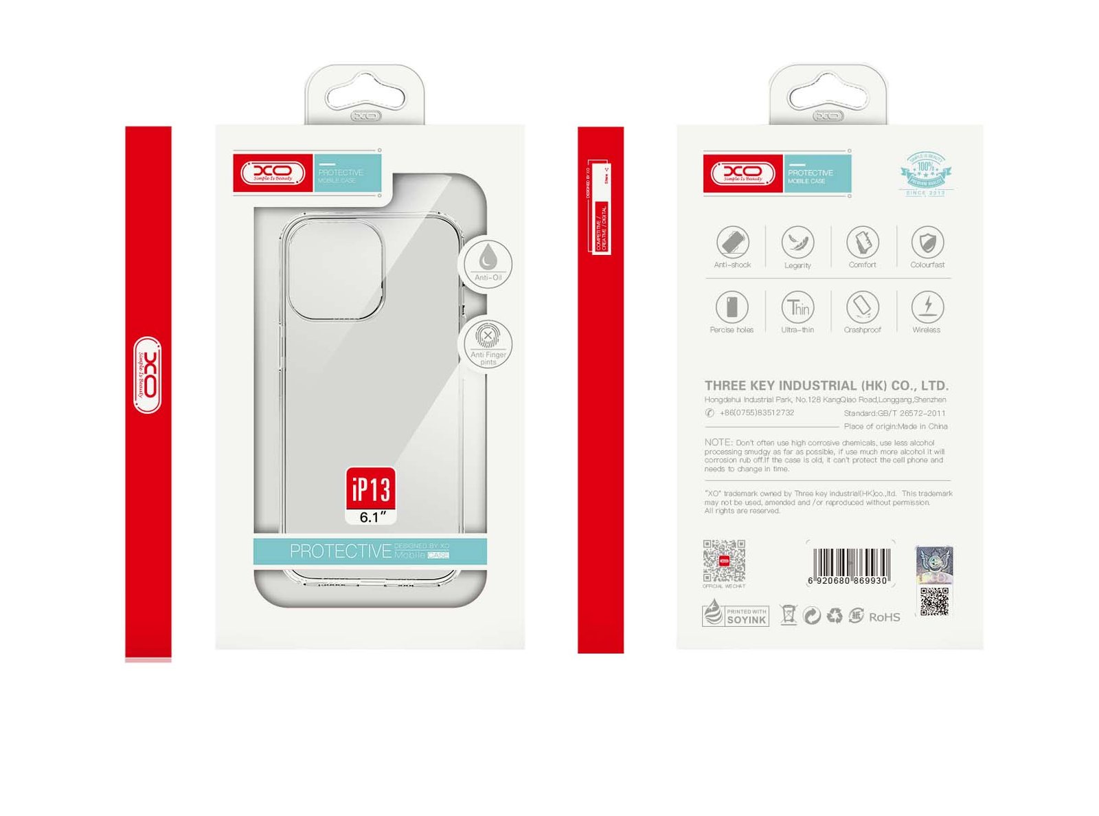 Θήκη XO-K01 iPhone15 Pro Max 6.7" υψηλής διαφάνειας TPU (16.011.0017) - Image 2