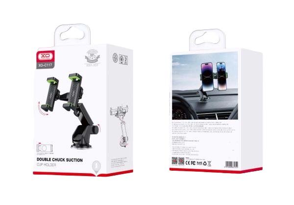 XO C117 Διπλή Βάση Αυτοκινήτου με Βεντούζα (16.006.0195) - Image 7