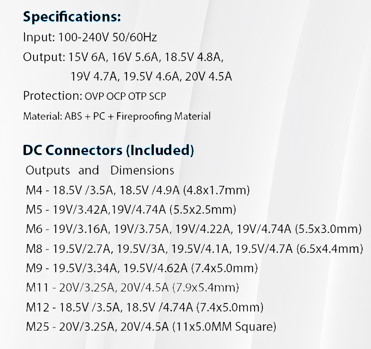 Τροφοδοτικό 90w για Laptop με 10 κεφαλές (05.007.0035) - Image 2