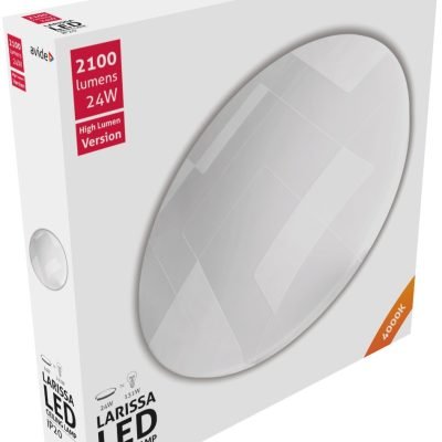 Avide LED Μοντέρνα Πλαφονιέρα Οροφής Larissa 24W 375*70mm Λευκό 4000K (15.001.0579)