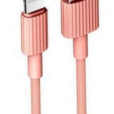 XO NB156 USB Καλώδιο Φόρτισης για Lightning Ρόζ (16.005.0103)