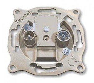 Tecatel Πρίζα Τερματική Διπλή TV/SAT (12.004.0016)