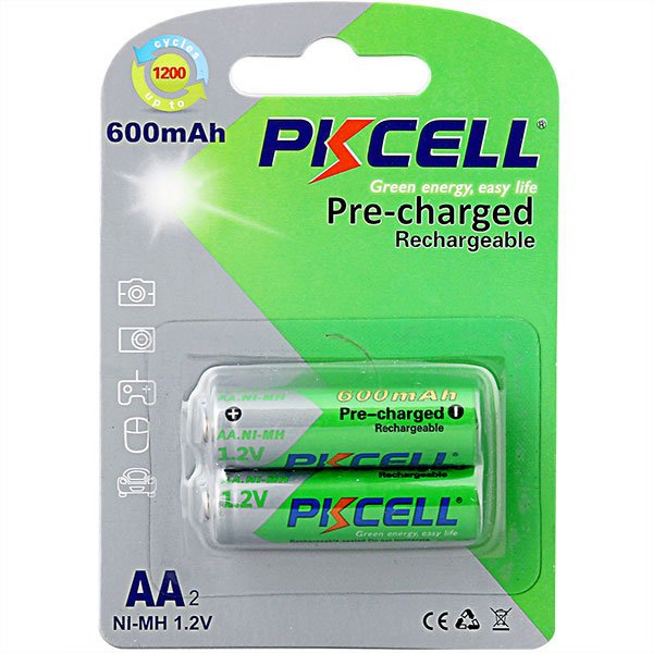 Pkcell Επαναφορτιζόμενη RTU AA 600-2B (2τμχ) (01.003.0081)