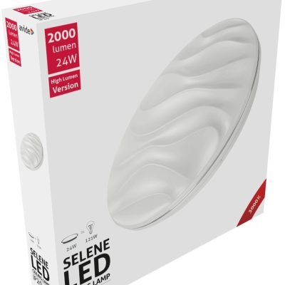 Avide LED Μοντέρνα Πλαφονιέρα Οροφής Selene 24W 380*70mm Θερμό 3000K (15.001.0589)