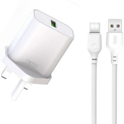 XO L103 (UK) QC3.0 18W Φορτιστής με Καλώδιο TYPE-C (NB103) (16.006.0294)