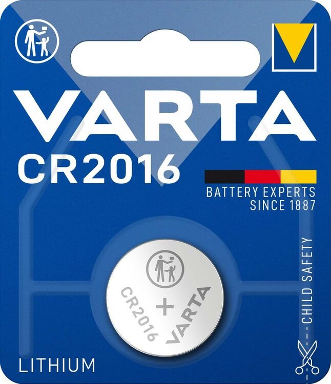 Varta Κουμπί Λιθίου CR2016 (1τμχ) (01.005.0018)