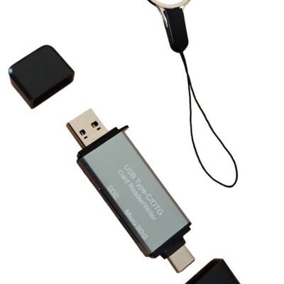 Αναγνώστης καρτών 2 σε 1 Τύπος C + 3.0 A με μπρελόκ (06.005.0111)