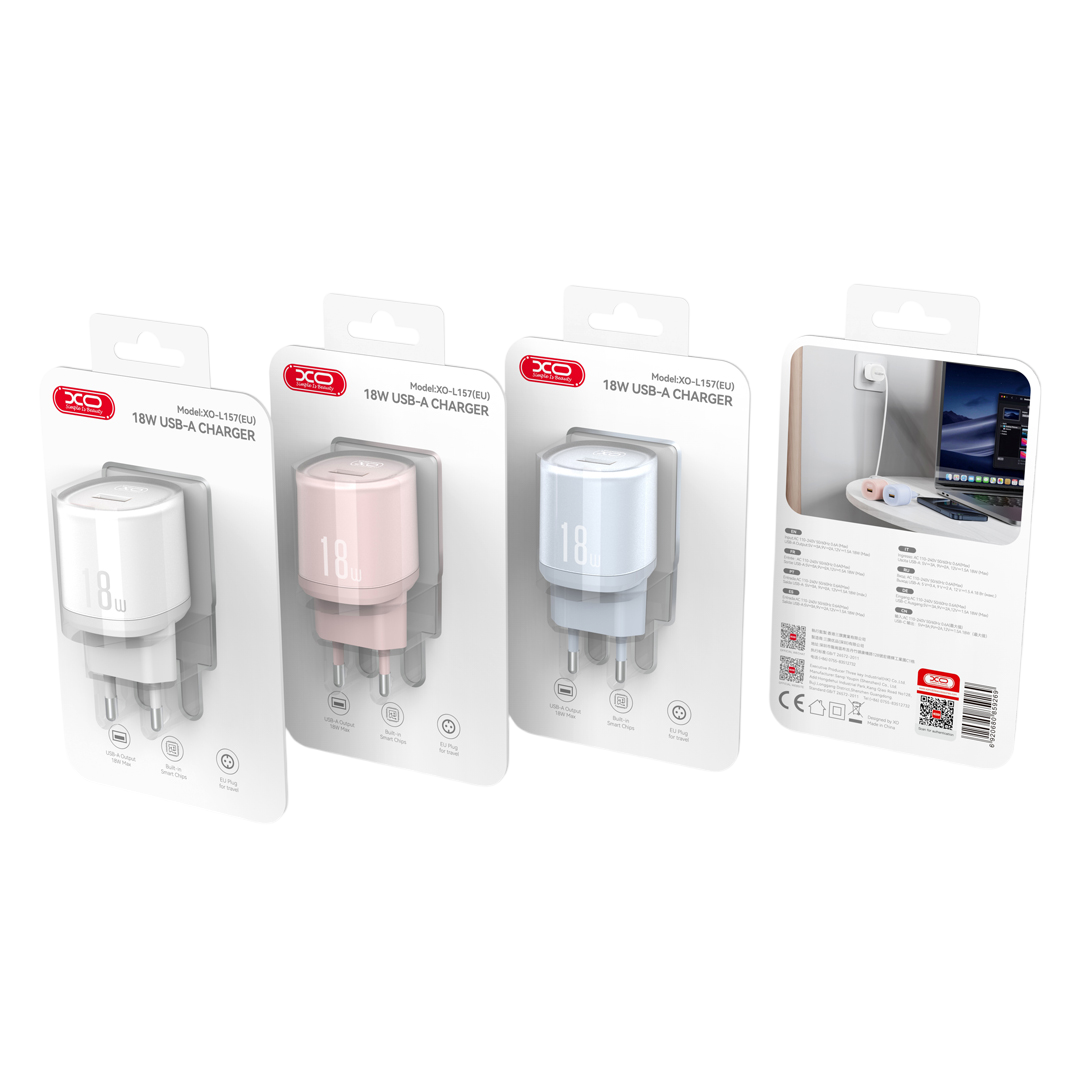 XO L157(EU) QC3.0 18W Φορτιστής Μπλε (16.006.0341) - Image 2