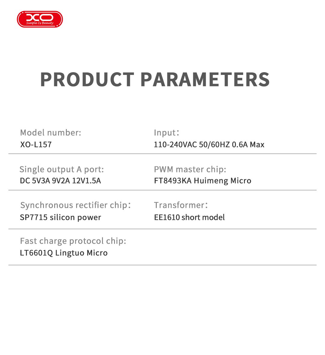 XO L157(EU) QC3.0 18W Φορτιστής με Καλώδιο Micro Μπλε (16.006.0347) - Image 3