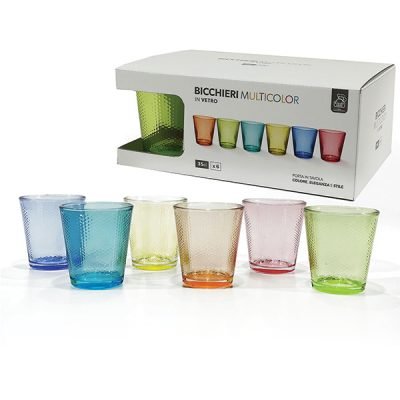 Σετ 6 ποτήρια νερού χρωματιστά 350ml [77616802]