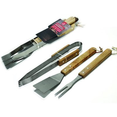 Σετ τσιμπίδα, σπάτουλα, πηρούνα για BBQ [77727303]