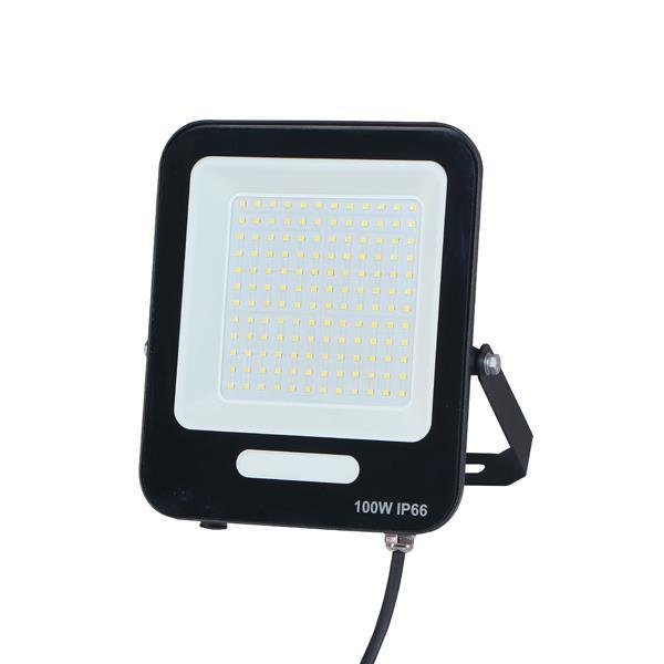 ΠΡΟΒΟΛΕΑΣ LED SMD 100W ΜΑΥΡΟΣ IP66 6500K PLUS (147-69015)