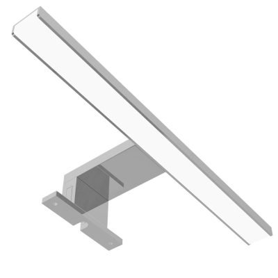 Avide LED Τετράγωνο Φωτιστικό Καθρέφτη Chrome Alu 300mm NW 4000K 5W IP44 (15.001.2087)