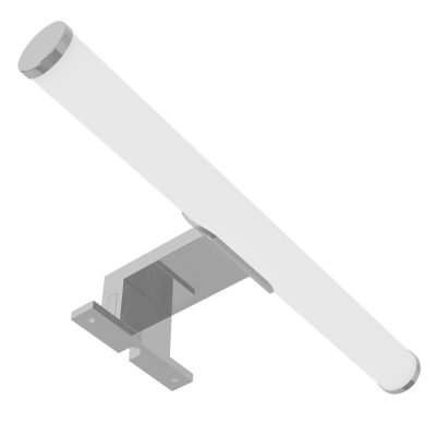 Avide LED Στρογγυλό Φωτιστικό Καθρέφτη Πλαστικό Chrome 300mm NW 4000K 5W IP44 (15.001.2092)