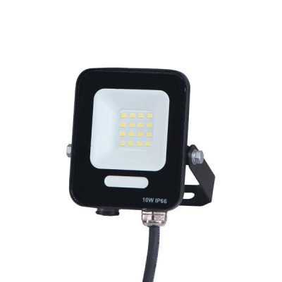 ΠΡΟΒΟΛΕΑΣ LED SMD 10W ΜΑΥΡΟΣ IP66 3000K PLUS (147-69002)