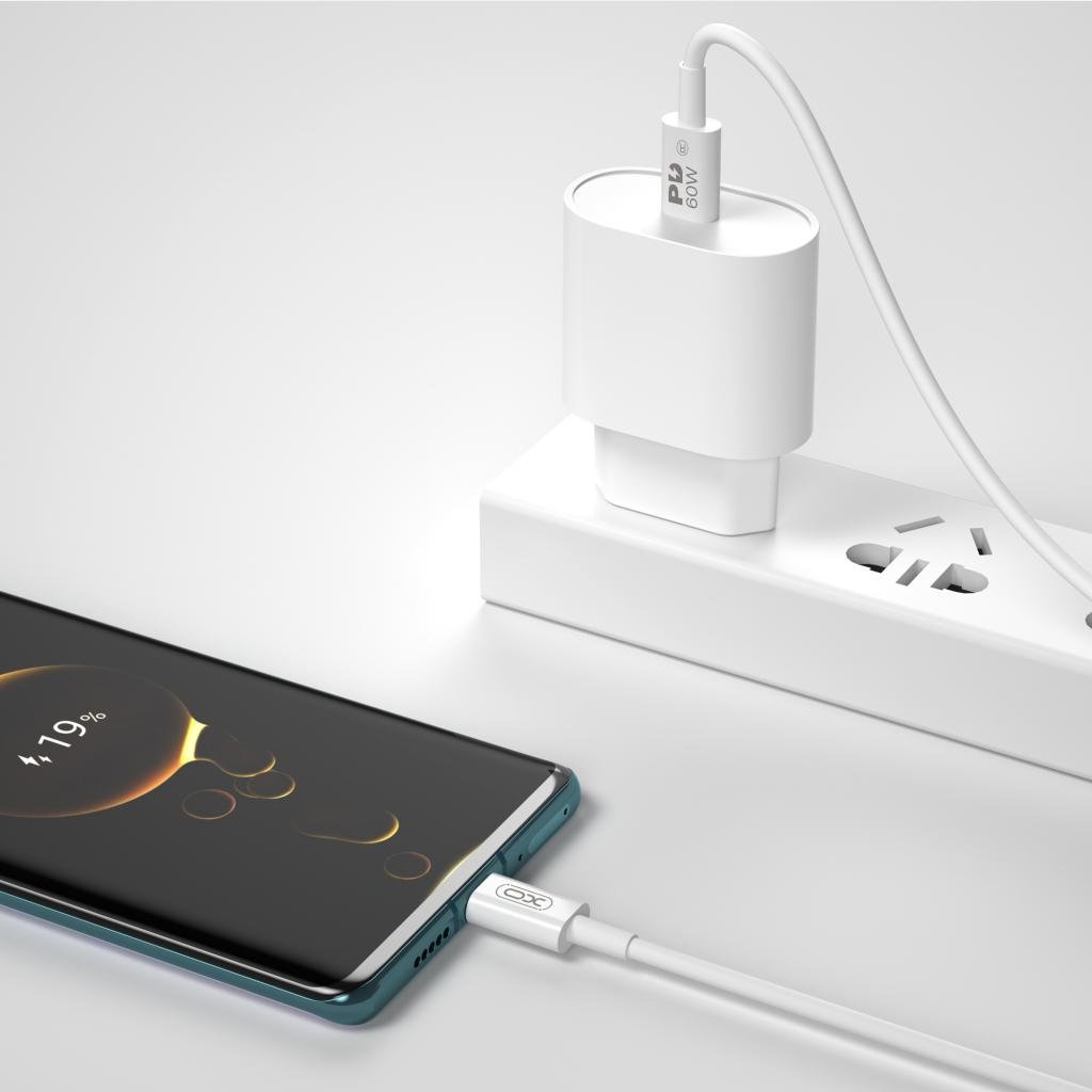 XO NB-Q190A 60W Καλώδιο Φόρτισης + Data Type-C σε Type-C 1m (16.005.0283) - Image 7