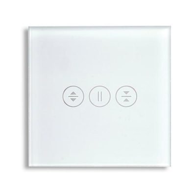 ΓΥΑΛΙΝΟ ΠΑΝΕΛ ΔΙΑΚΟΠΤΗ ΑΦΗΣ ΡΟΛΩΝ ΑΣΠΡΟ ΧΡΩΜΑ (152-60684)